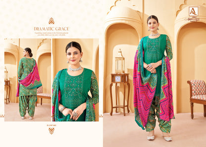 Amber Edition 3 Alok Rayon Patiyala Style Suits