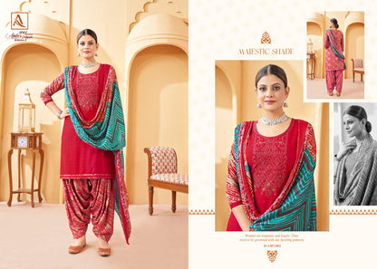Amber Edition 3 Alok Rayon Patiyala Style Suits