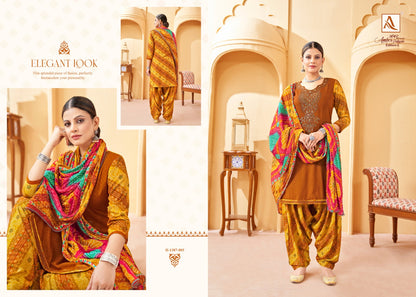 Amber Edition 3 Alok Rayon Patiyala Style Suits