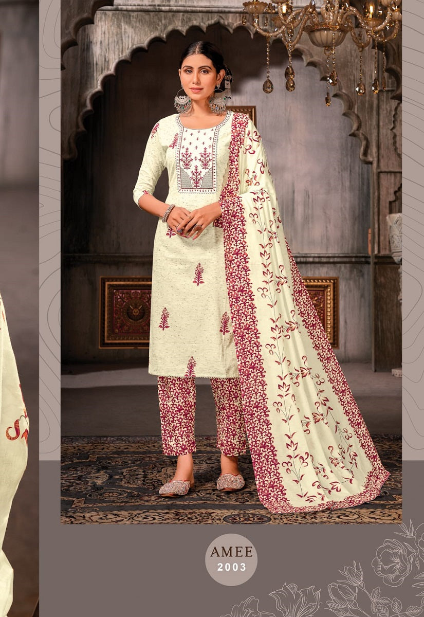 Amee Vol 2 Jt Lawn Cotton Readymade Pant Style Suits