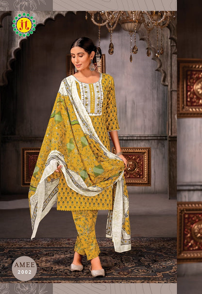 Amee Vol 2 Jt Lawn Cotton Readymade Pant Style Suits