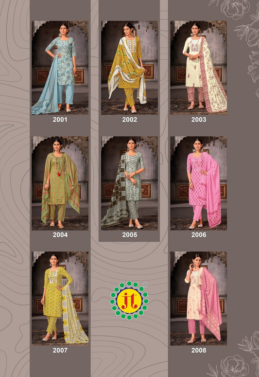 Amee Vol 2 Jt Lawn Cotton Readymade Pant Style Suits