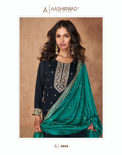 Ameena Aashirwad Creation Silk Readymade Suits
