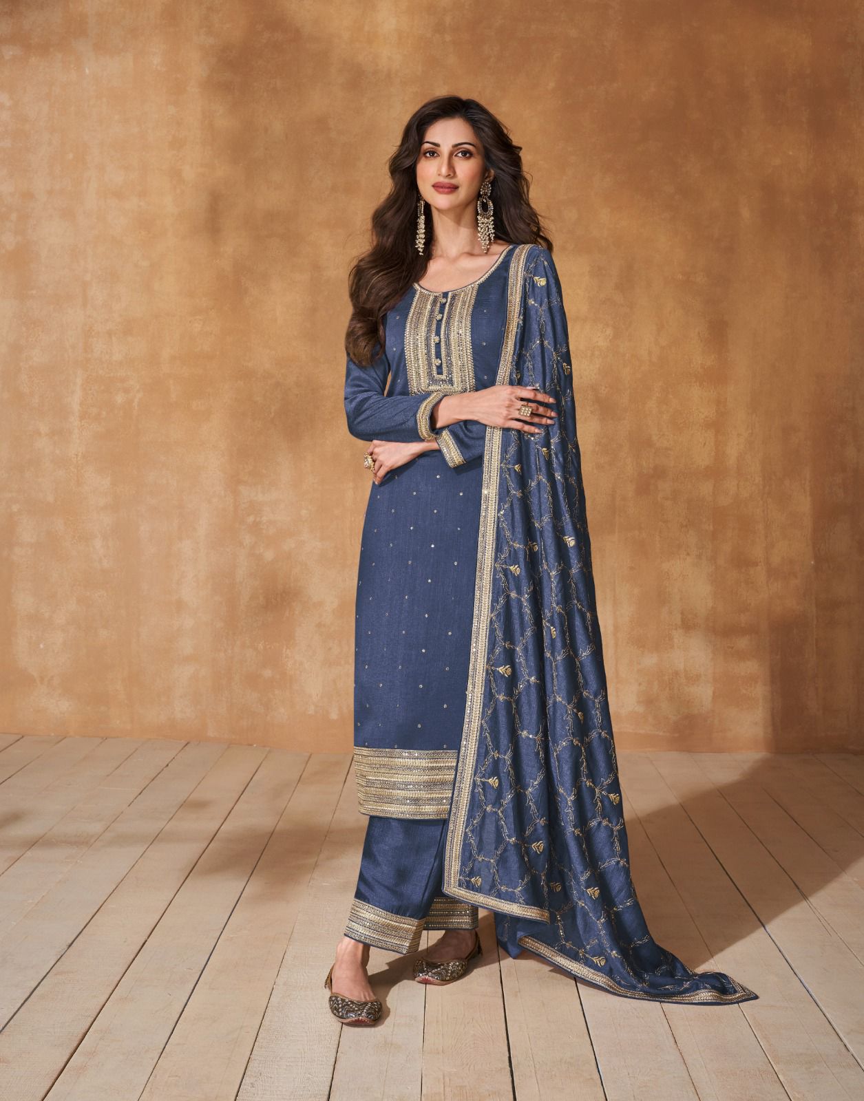 Ameena Aashirwad Creation Silk Readymade Suits