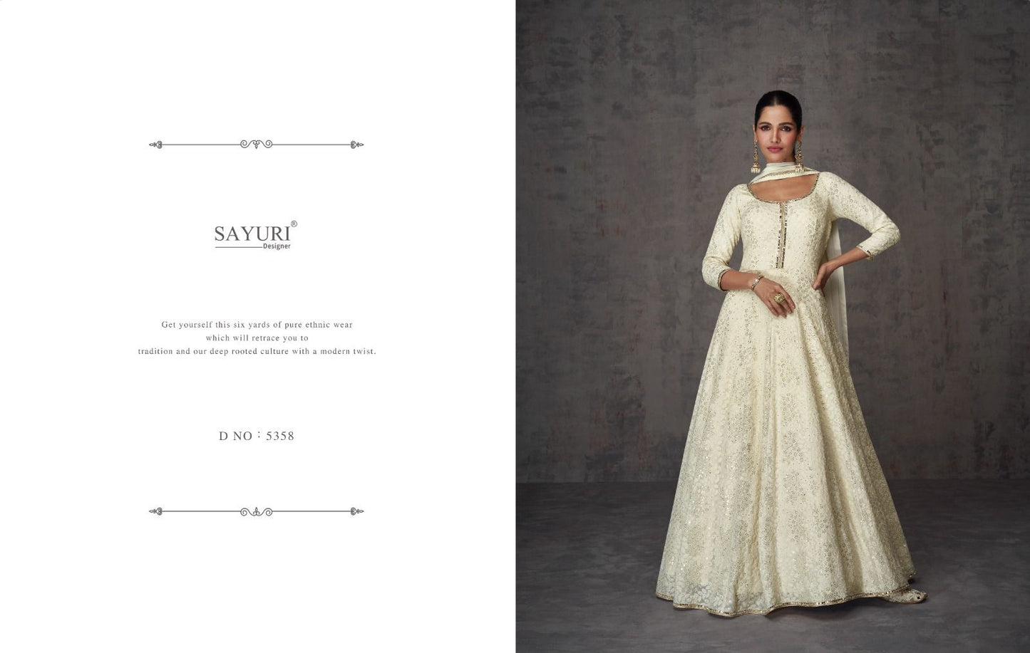 Ameena Sayuri Georgette Gown Dupatta Set