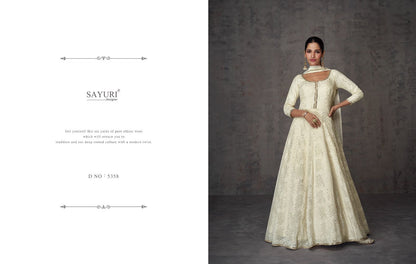 Ameena Sayuri Georgette Gown Dupatta Set