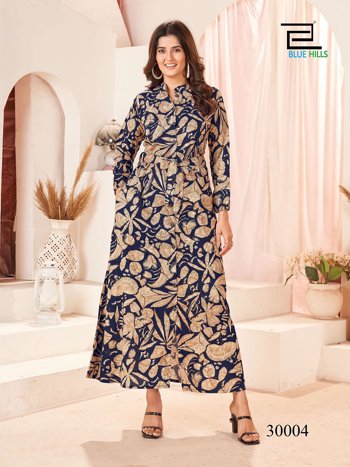 Ameesha Vol 3 Blue Hills Rayon One Piece
