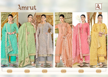 Amrut Alok Jacquard Pant Style Suits