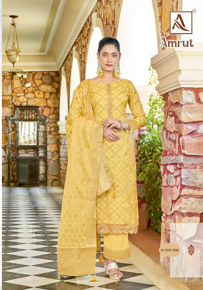Amrut Alok Jacquard Pant Style Suits