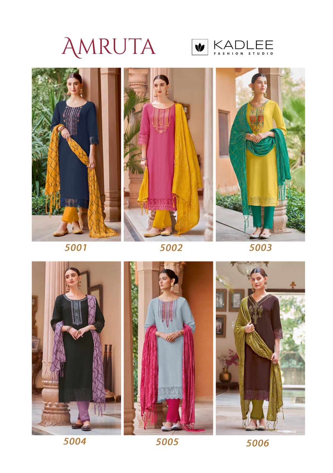 Amruta Kadlee Viscose Weaving Readymade Pant Style Suits