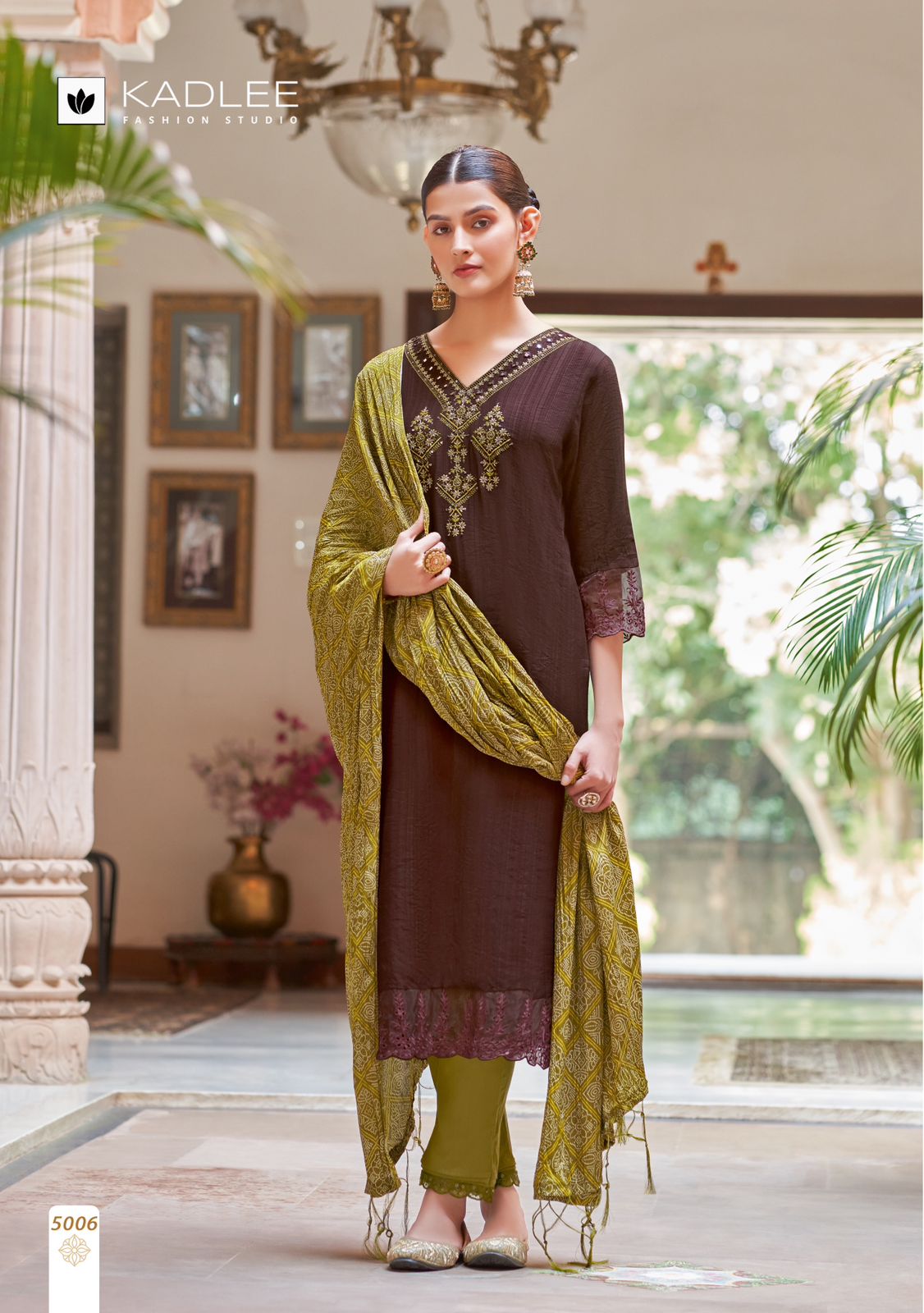 Amruta Kadlee Viscose Weaving Readymade Pant Style Suits