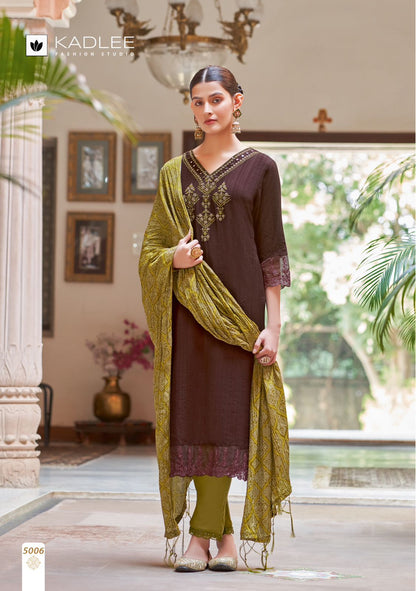 Amruta Kadlee Viscose Weaving Readymade Pant Style Suits