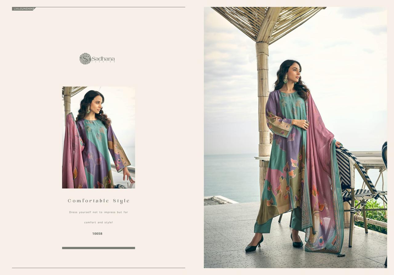 Anahat Sadhana Muslin Silk Pant Style Suits