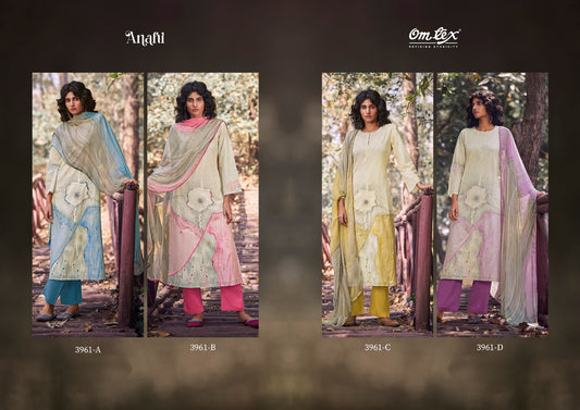 Anahi Omtex Lawn Cotton Plazzo Style Suits