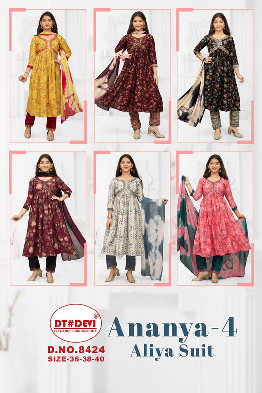 Ananya 4 Dt Devi Modal Girls Readymade Pant Suits