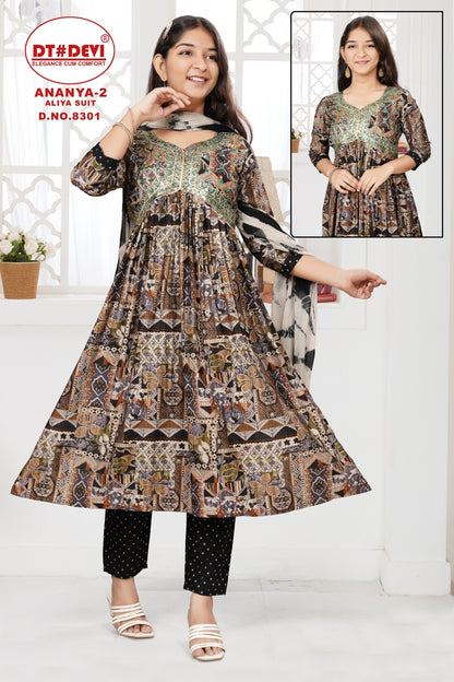 Ananya Vol 2-8301 Dt Devi Modal Girls Readymade Pant Suits