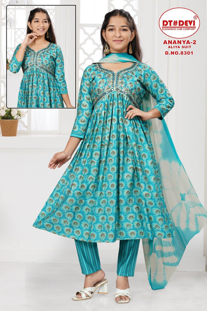 Ananya Vol 2-8301 Dt Devi Modal Girls Readymade Pant Suits