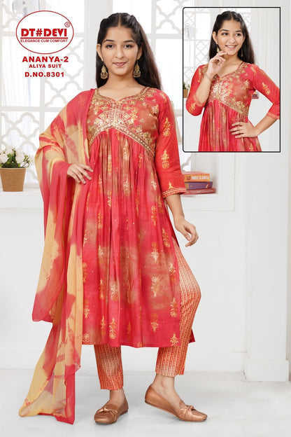 Ananya Vol 2-8301 Dt Devi Modal Girls Readymade Pant Suits