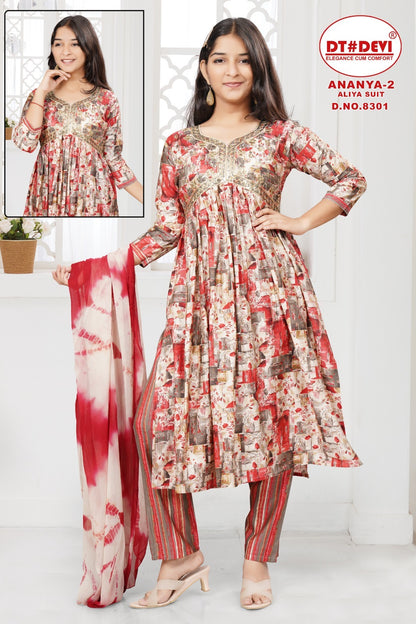 Ananya Vol 2-8301 Dt Devi Modal Girls Readymade Pant Suits