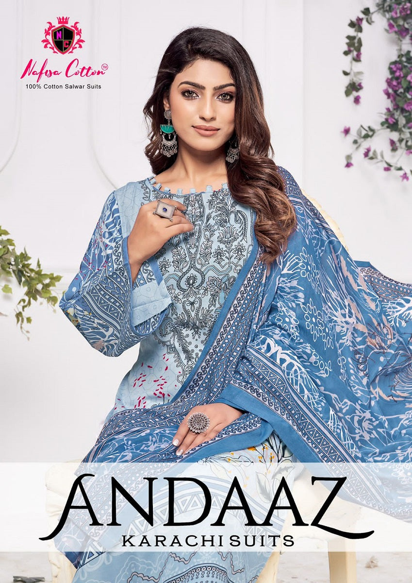 Andaaz Nafisa Cotton Cotton Karachi Salwar Suits