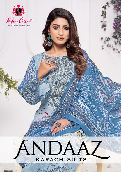 Andaaz Nafisa Cotton Cotton Karachi Salwar Suits