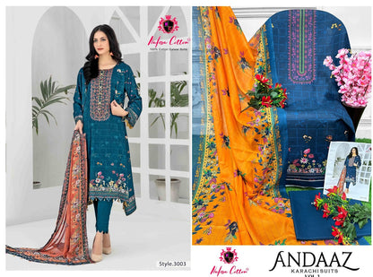 Andaaz Vol 3 Nafisa Cotton Karachi Salwar Suits