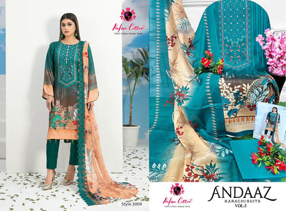 Andaaz Vol 3 Nafisa Cotton Karachi Salwar Suits