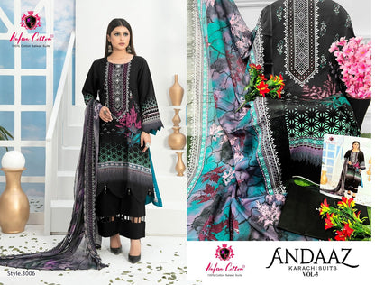 Andaaz Vol 3 Nafisa Cotton Karachi Salwar Suits