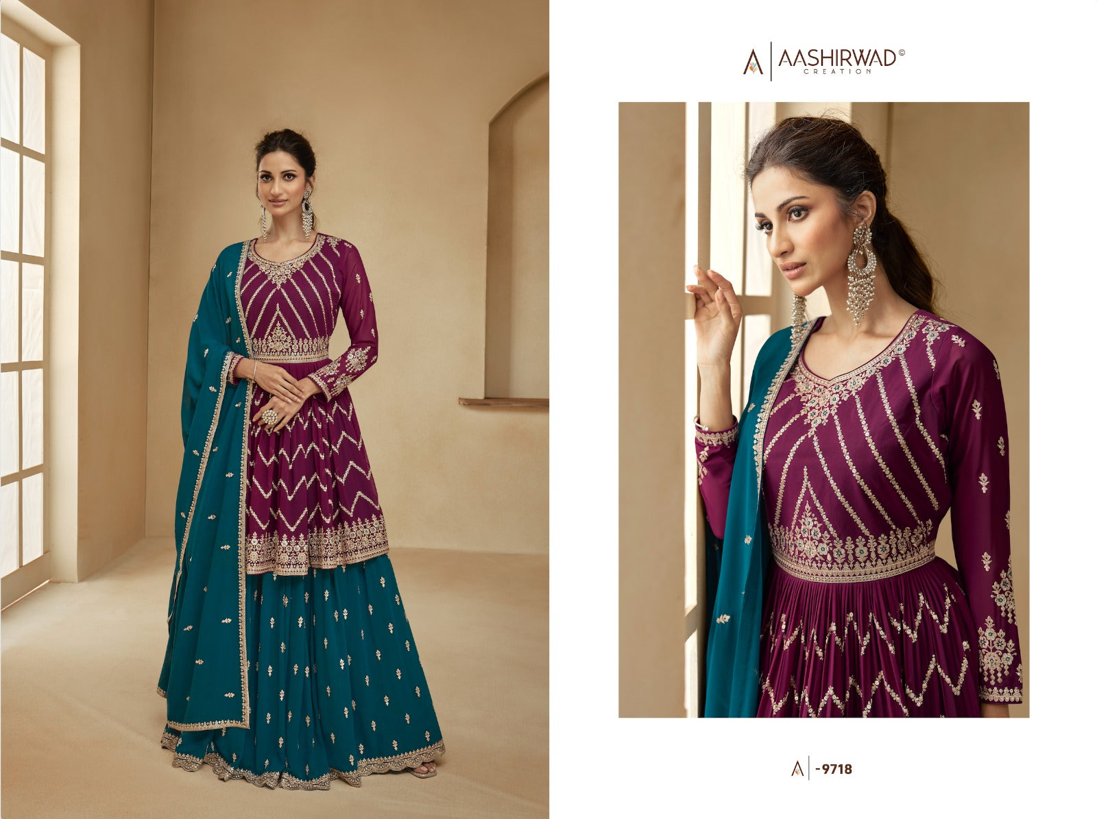 Angel Aashirwad Creation Georgette Readymade Suits