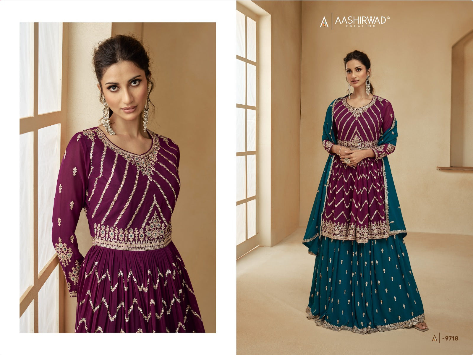 Angel Aashirwad Creation Georgette Readymade Suits