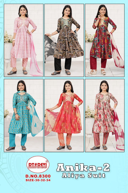 Anika-2 8300 Dt Devi Modal Girls Readymade Pant Suits