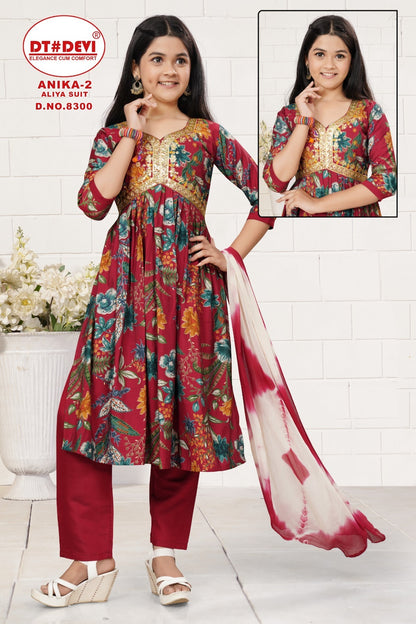 Anika-2 8300 Dt Devi Modal Girls Readymade Pant Suits