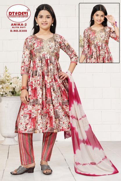 Anika-2 8300 Dt Devi Modal Girls Readymade Pant Suits