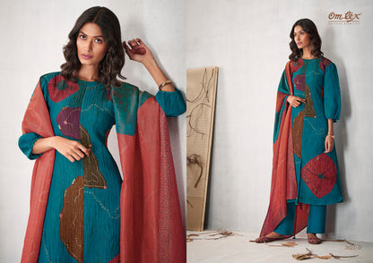 Aniwarya Omtex Silk Pant Style Suits