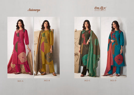 Aniwarya Omtex Silk Pant Style Suits