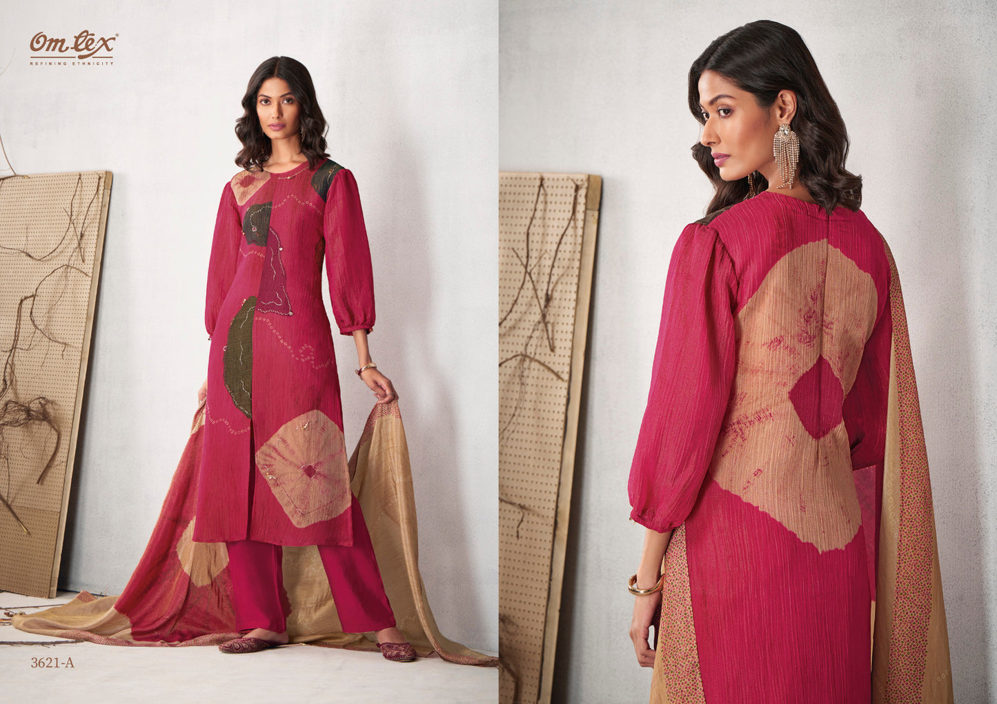 Aniwarya Omtex Silk Pant Style Suits