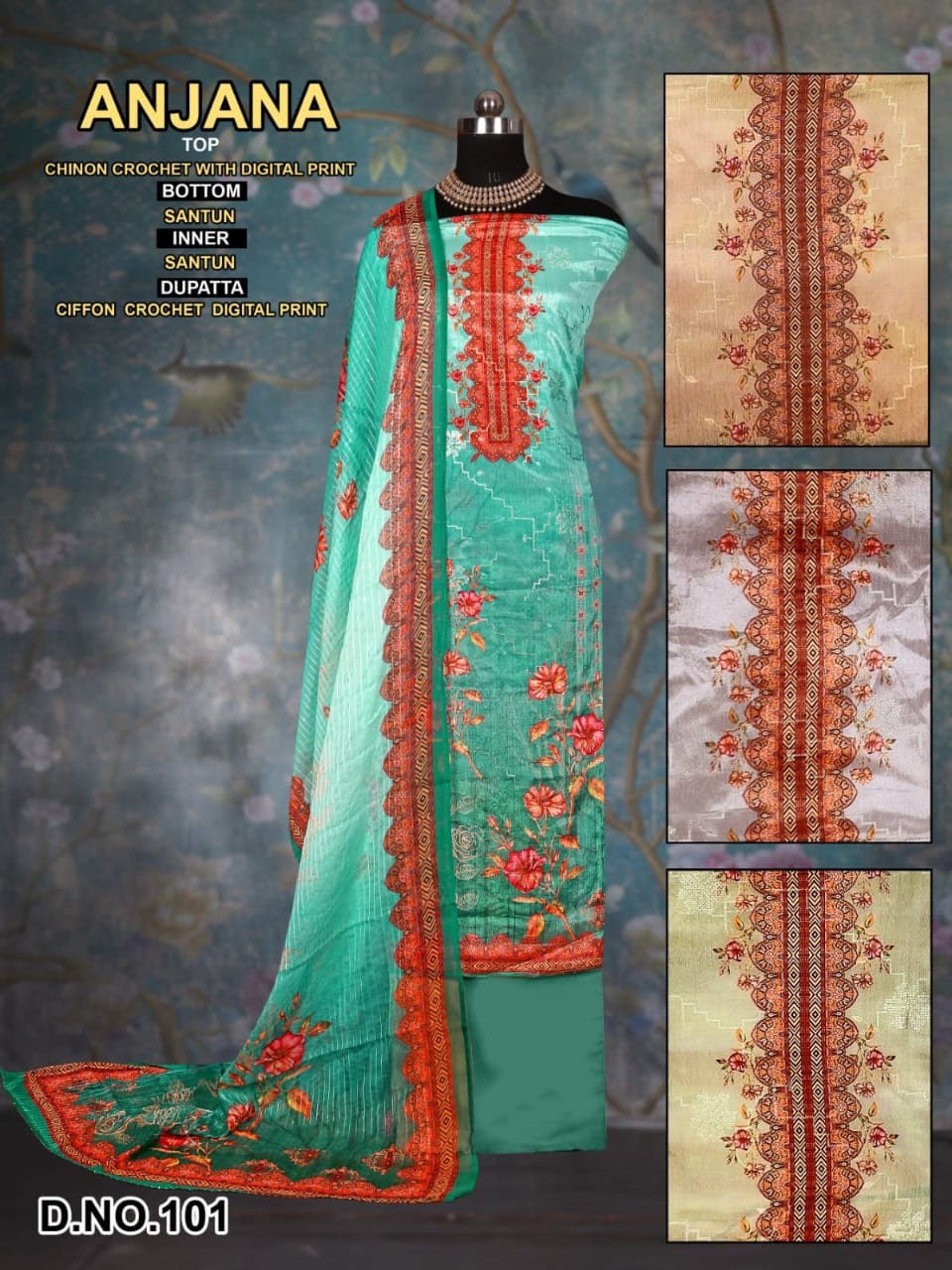 Anjana Tanishk Fashion Chinon Salwar Suits