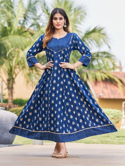 Ankita Rangjyot Rayon 14Kg Floor Length Kurtis