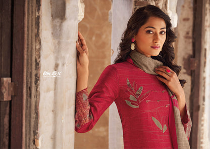 Anmoli Omtex Russian Silk Pant Style Suits