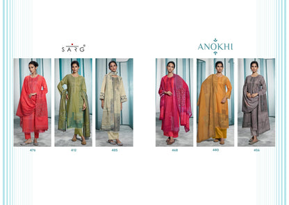 Anokhi Sarg Cotton Lawn Pant Style Suits