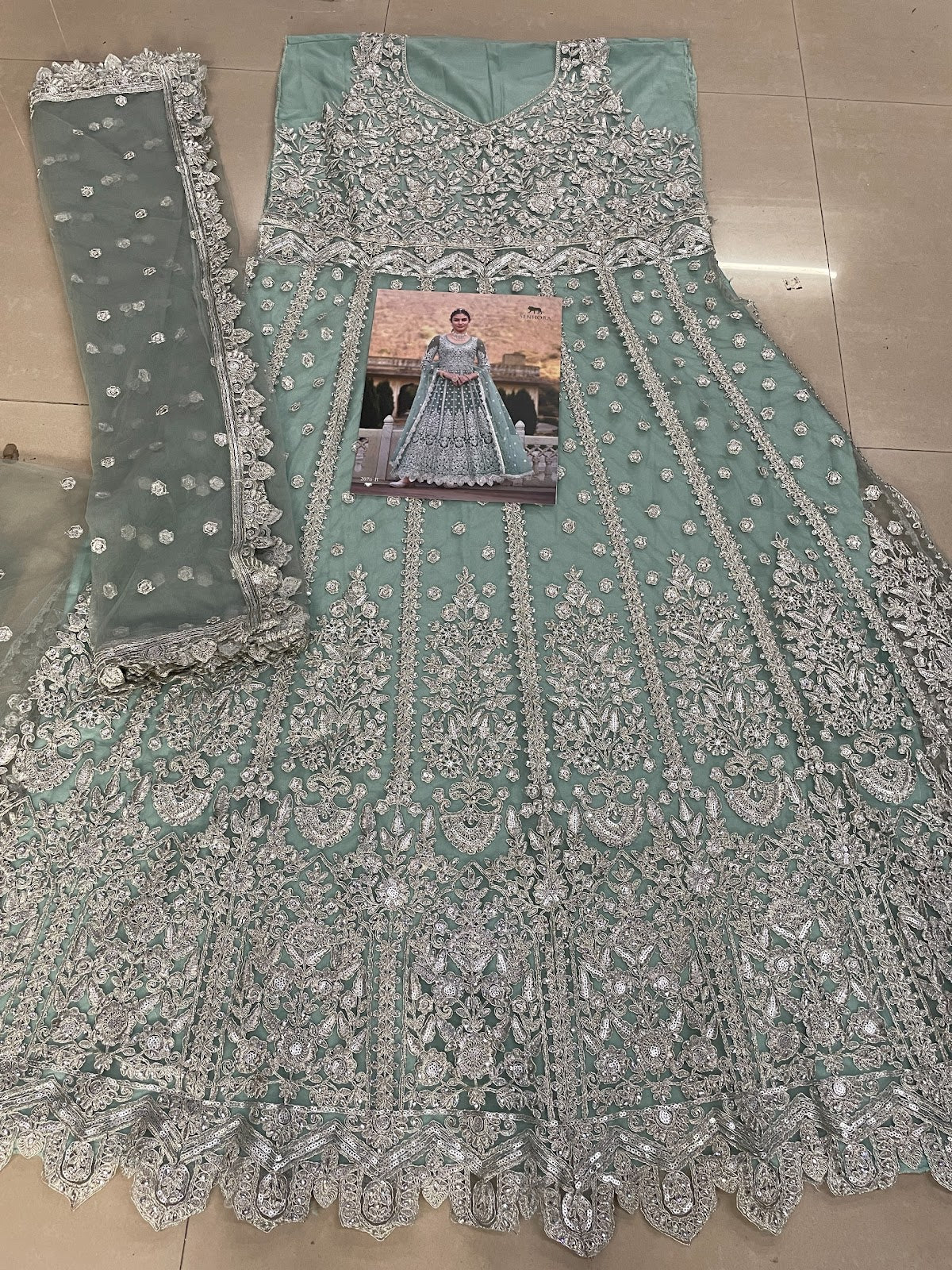 Anokhi Senhora Butterfly Net Anarkali Salwar Suits