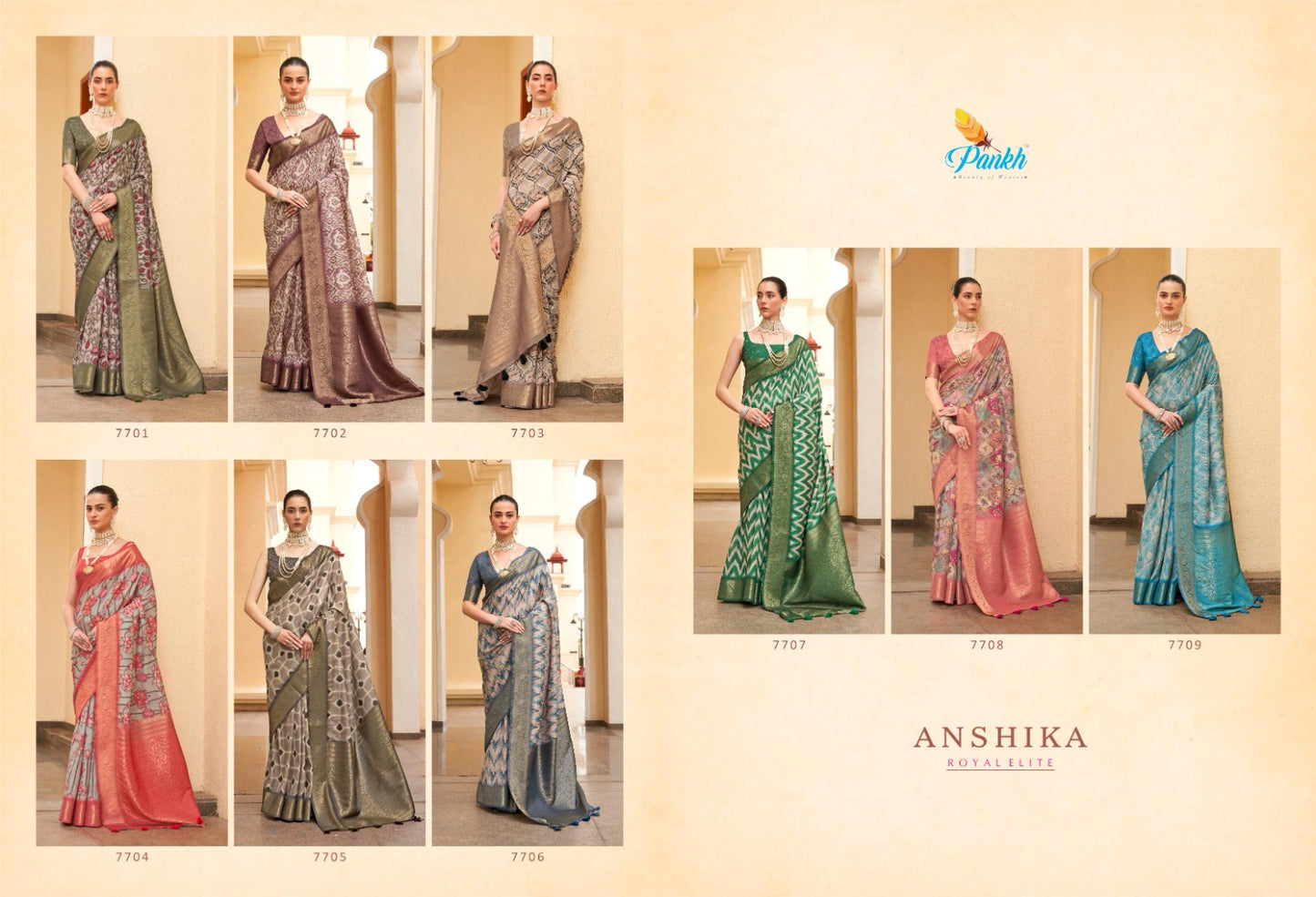 Anshika Pankh Silk Sarees