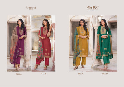 Anukriti-Vol Ii Omtex Banarsi Jacquard Pant Style Suits