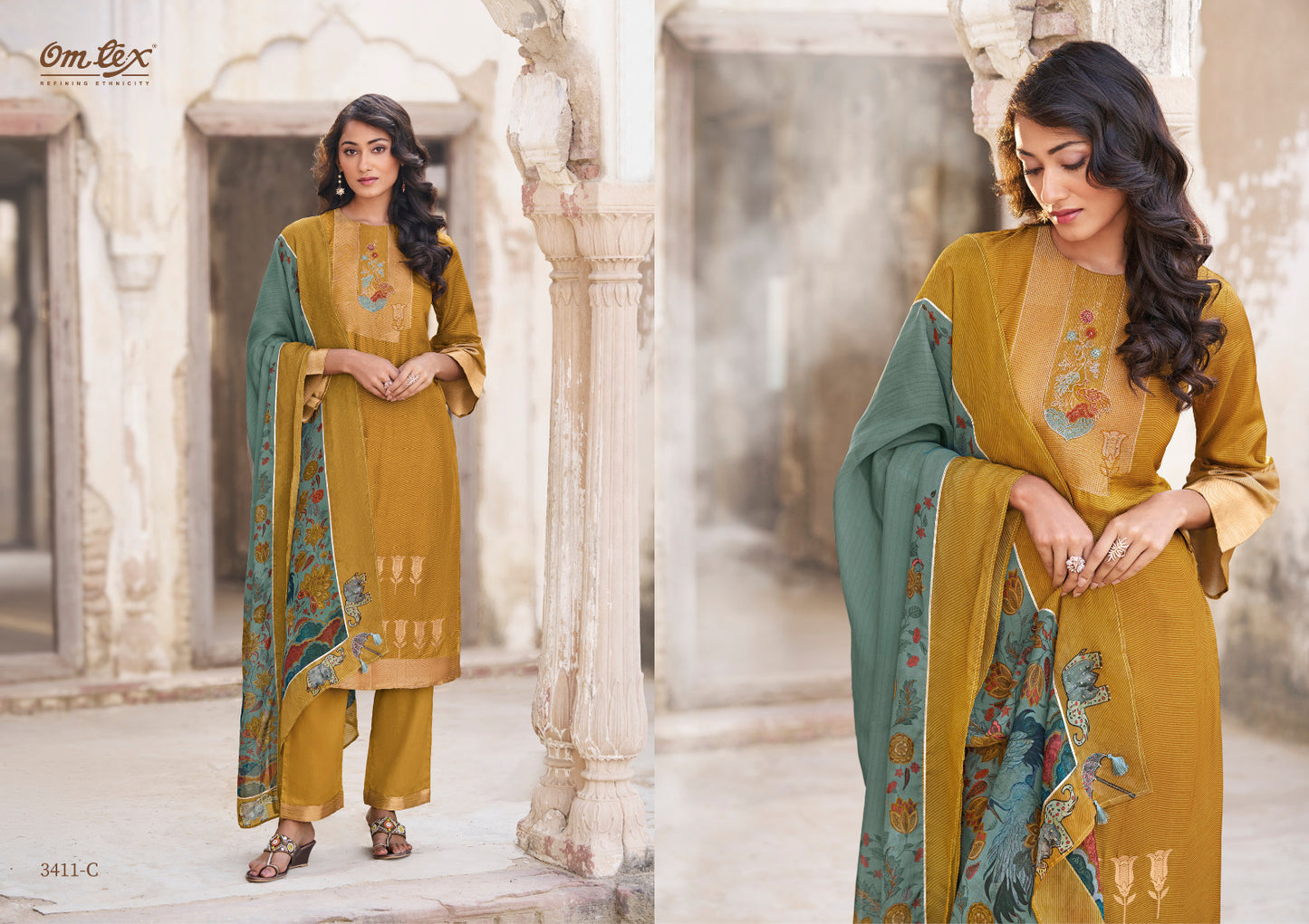 Anukriti-Vol Ii Omtex Banarsi Jacquard Pant Style Suits