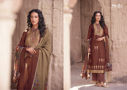 Anukriti-Vol Iii Omtex Banarsi Jacquard Pant Style Suits