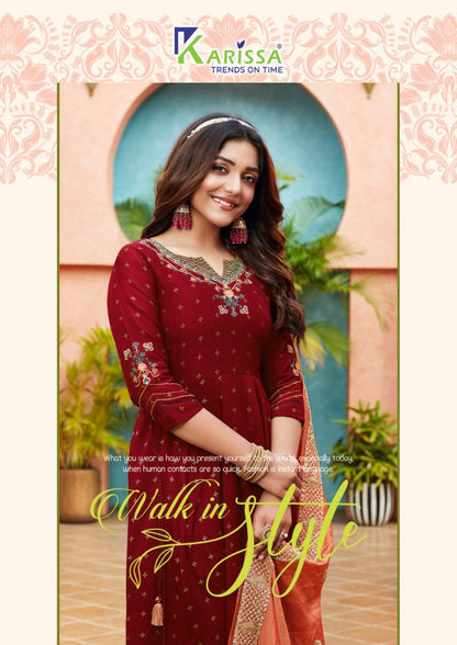 Anupama Karissa Muslin Gown Dupatta Set