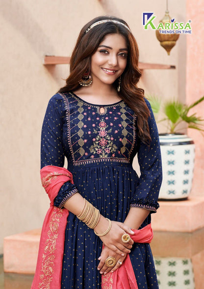 Anupama Karissa Muslin Gown Dupatta Set