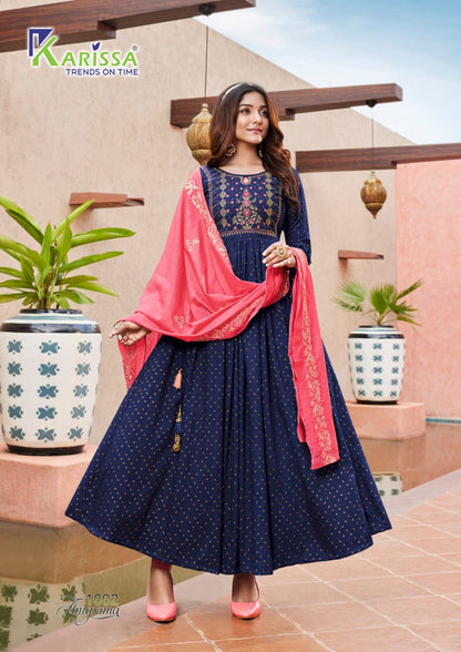 Anupama Karissa Muslin Gown Dupatta Set