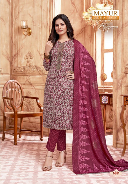 Anupama Vol 5 Mayur Creation Cotton Dress Material