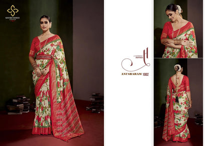 Anushram Shubh Shree Velvet Sarees